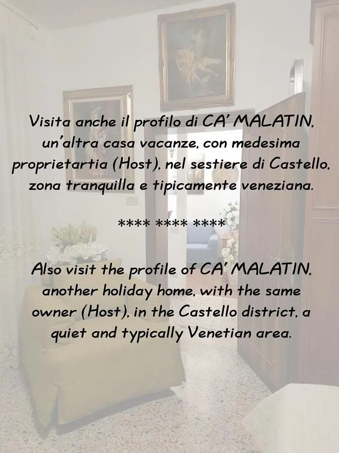Hébergement de vacances Villa Ca' Marcella à Venise